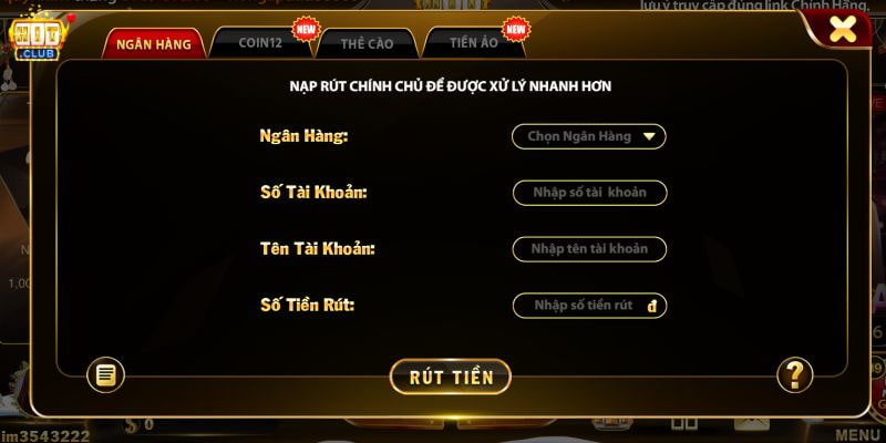 Quy trình rút tiền Hitclub chi tiết và dễ thực hiện